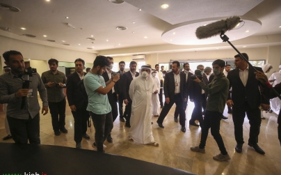  بازدید هیات قطری و وزیر راه و شهرسازی کشور از زیرساخت های ورزشی کیش
